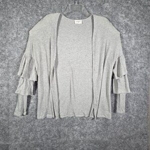 Everly Women's Casual Open Cardigan Gray Size L